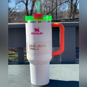 COPY - STANLEY 40oz NEON WHITE NEW UNRELEASED TUMBLER NWT VERY RARE